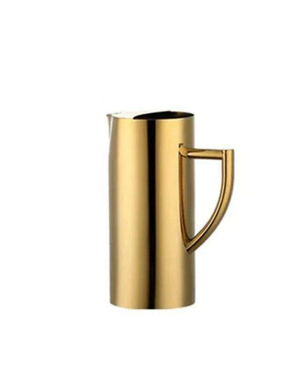 Stylish Stainless Steel Beverage Pitcher with Ice Guard and Divided Wine Insert - High Quality and Fast Shipping
