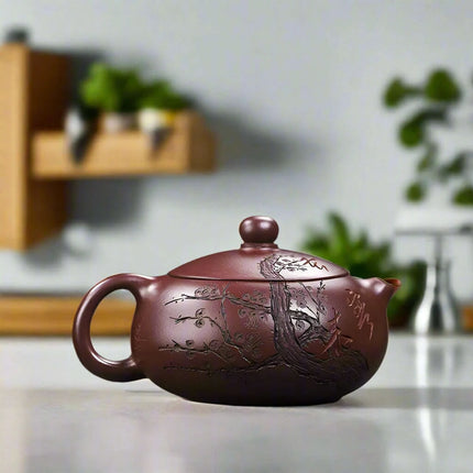 Artisan 250ml Yixing Purple Clay Teapot with Exclusive Dragon's Blood Sand Filter - A Collector's Delight for Tea Connoisseurs