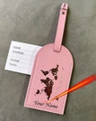 pink tags engrave