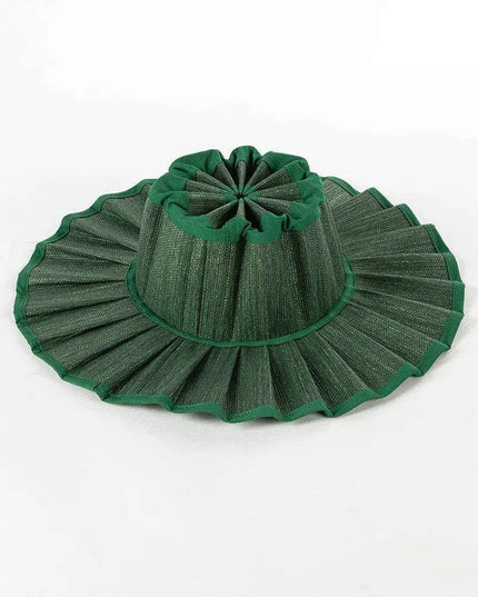 Chic and Practical Foldable Straw Sun Hat with Stylish Belt - Large Brim UV Protection for Outdoor Adventures