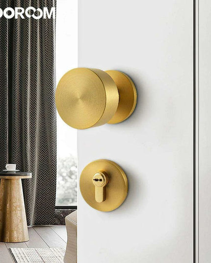 Sleek Serenity Brass Door Handle: Elevate Your Home's Style and Security