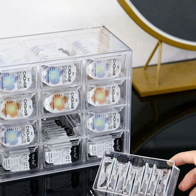 Versatile Acrylic Storage Box for Contact Lenses and Jewelry with Dust Protection