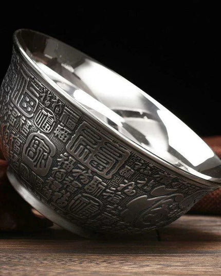 Luxury Handcrafted Sterling Silver Dining Bowl by Big Momofuku