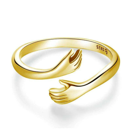 Eternal Warmth Adjustable Hand Hug Ring - A Token of Unending Affection