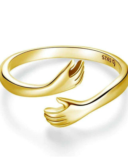 Eternal Warmth Adjustable Hand Hug Ring - A Token of Unending Affection