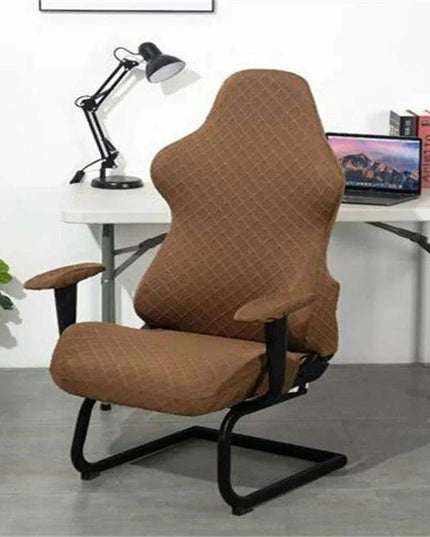 High Back Elastic Chair Cover for Office and Living Room