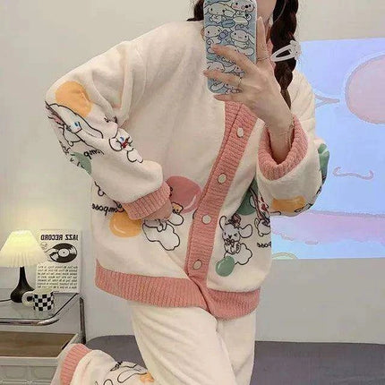 Charming Sanrio Hello Kitty Cosplay Pajama Set for Cozy Nights