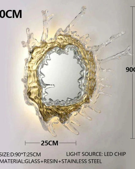 Elegant Glass Wall Sconce: A Stylish Addition to Contemporary Home Decor