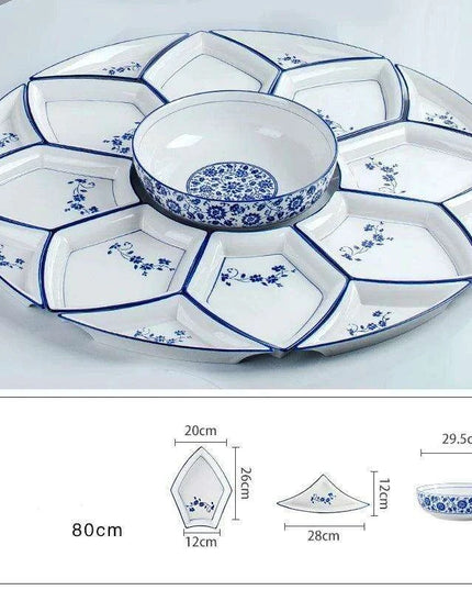 Elegant Round Ceramic Dining Set for Every Occasion