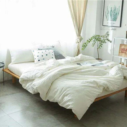 Modern Simple 100% Cotton Duvet Cover Set