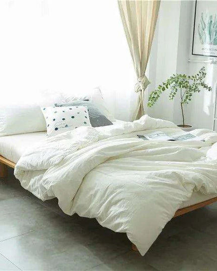 Modern Simple 100% Cotton Duvet Cover Set