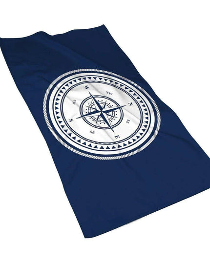 Customizable Luxurious Navy Blue Microfiber Towel - Your Perfect Travel Companion