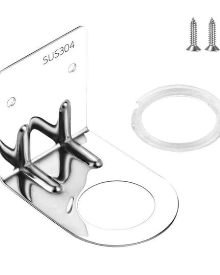 Versatile Stainless Steel Wall-Mounted Shower Organizer with Adjustable Bottle Storage