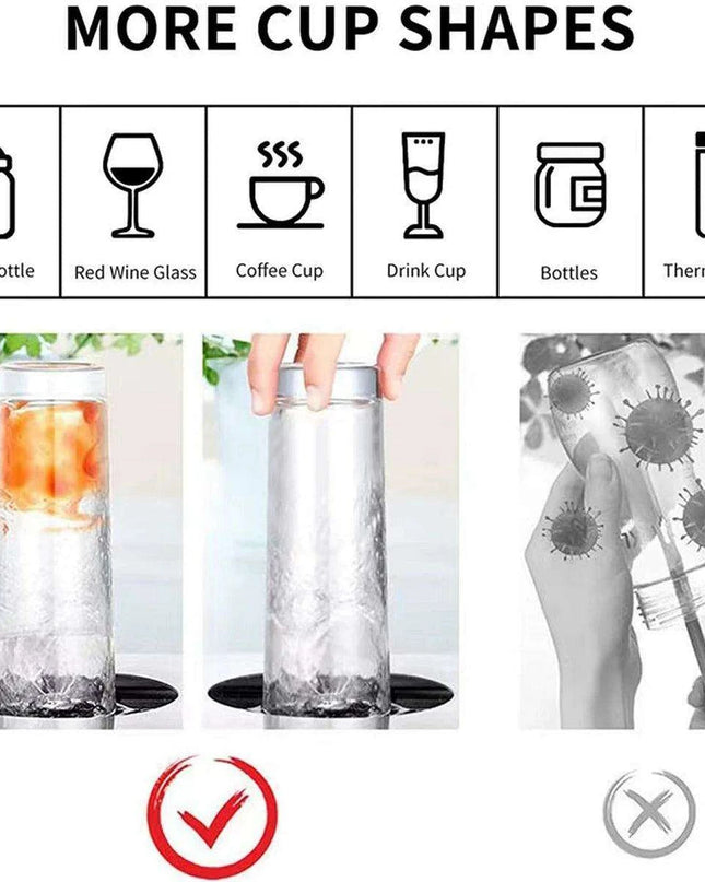 Automatic High Pressure Stainless Steel Glass Rinser Kit for Effortless Kitchen Cleaning