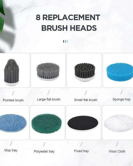 Ultimate Electric Scrubber System with Adjustable Speed and LED Illumination - Comprehensive Home Cleaning Solution