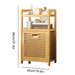 Stylish Bamboo Laundry Hamper with Tilt-Out Basket and Multi-Tier Shelving Unit