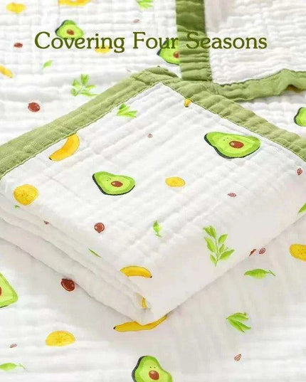 Luxurious Cotton Baby Towel and All-Season Blanket Duo - Comfort for Every Stage of Your Child's Growth