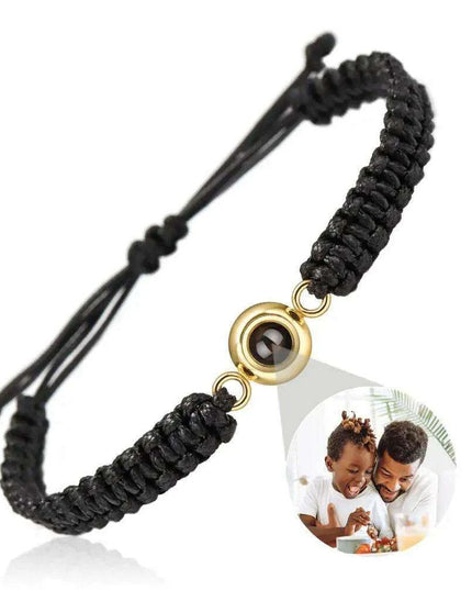 Customizable Braided Rope Memory Projection Bracelets