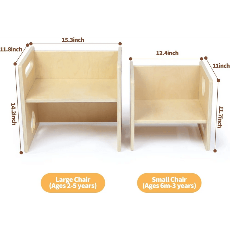 Versatile Montessori Activity Table and Chair Set for Independent Learning and Play