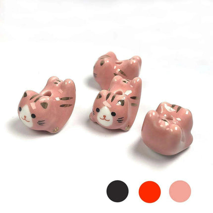 Charming Anime-Inspired Lucky Cat Ceramic Beads for Creative Jewelry Projects - 15x21mm Porcelain Essentials with Vertical Hole