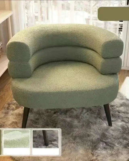 Chic Scandinavian Lounge Chair - Perfect for Makeup, Study, and Relaxation for Young Women and Students