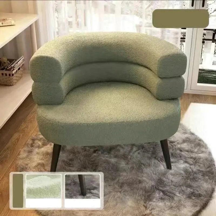 Chic Scandinavian Lounge Chair - Perfect for Makeup, Study, and Relaxation for Young Women and Students