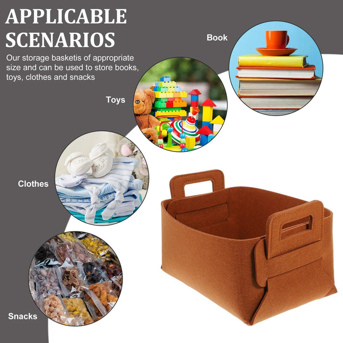 Foldable Polyester Basket - Versatile Toy Storage and Clothes Organizer