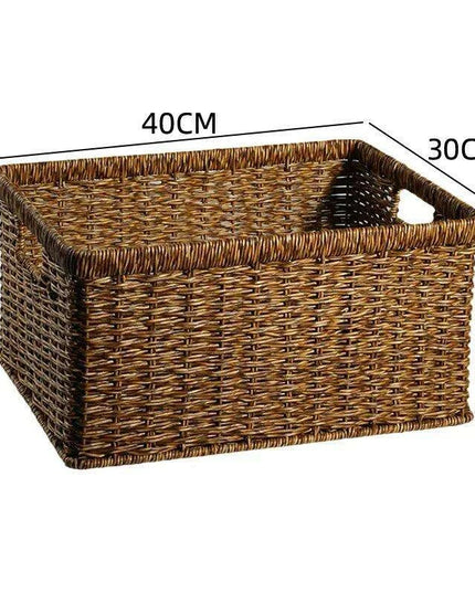Nordic-Inspired Multi-Purpose Plastic Storage Basket for Home Organization