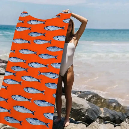 Blue Seashell Starfish Beach Towel, Quick Dry Sand‑Free Microfiber Towel for Summer Beach Pool Travel blue-seashell-starfish-beach-towel-quick-dry-sand-free-microfiber-towel-for-summer-beach-pool-travel-1