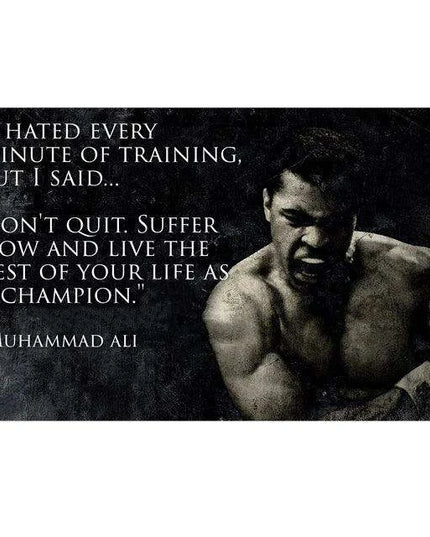 Muhammad Ali Inspirational Canvas Art for Elegant Home Décor