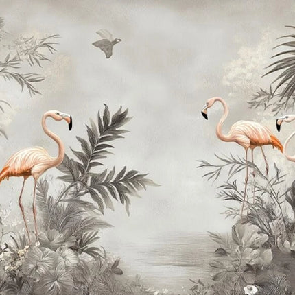 Pink Flamingo Waterproof Wallpaper