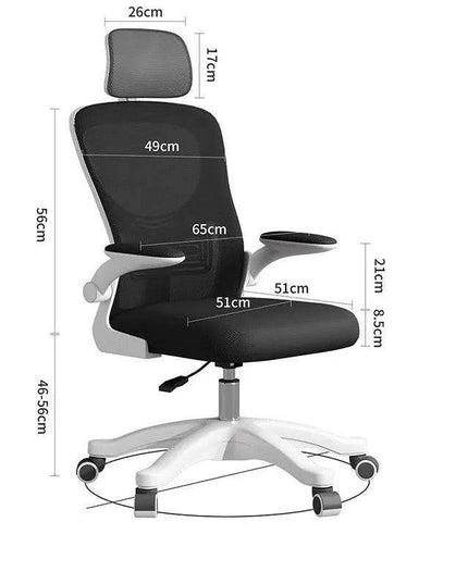 Stylish Pink Ergonomic Massage Swivel Chair for Gaming and Office Use