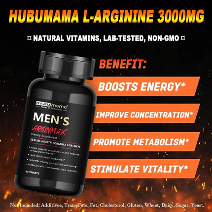 Vegan Healthy Store L-Arginine Supplement for Performance & Endurance,