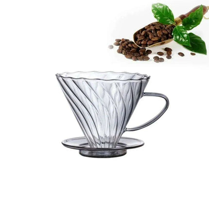 Stylish Borosilicate Glass Coffee Brewing Kit with Precision V-Funnel - Available in 300ml and 600ml Sizes