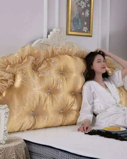 Royal Elegance Luxe Bedside Backrest Cushion with Washable Cover – Ultimate Comfort for a Dreamy Bedroom Escape