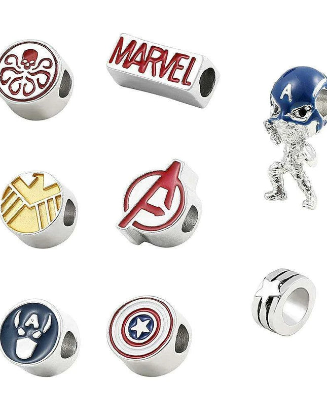 Marvel Superhero Charm Bracelet DIY Kit - Unleash Your Creativity with Avengers-Inspired Designs