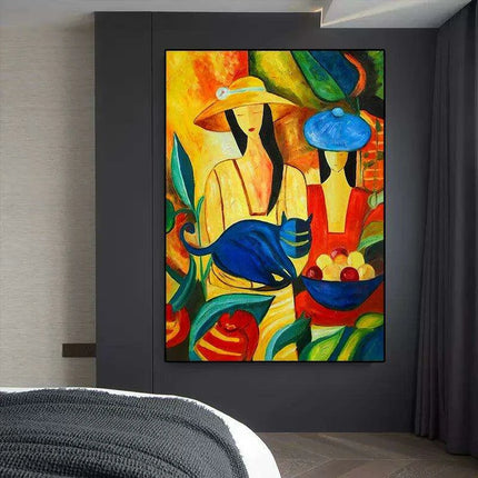 Sophisticated Elegance: Lady Canvas Artwork for Luxurious Home Design