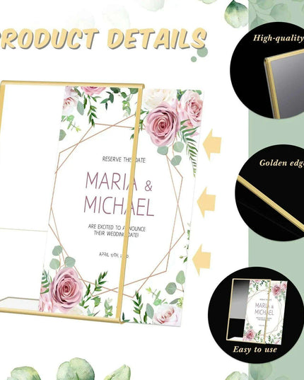 Stylish Gold Acrylic Display Holder Set for Multipurpose Showcasing