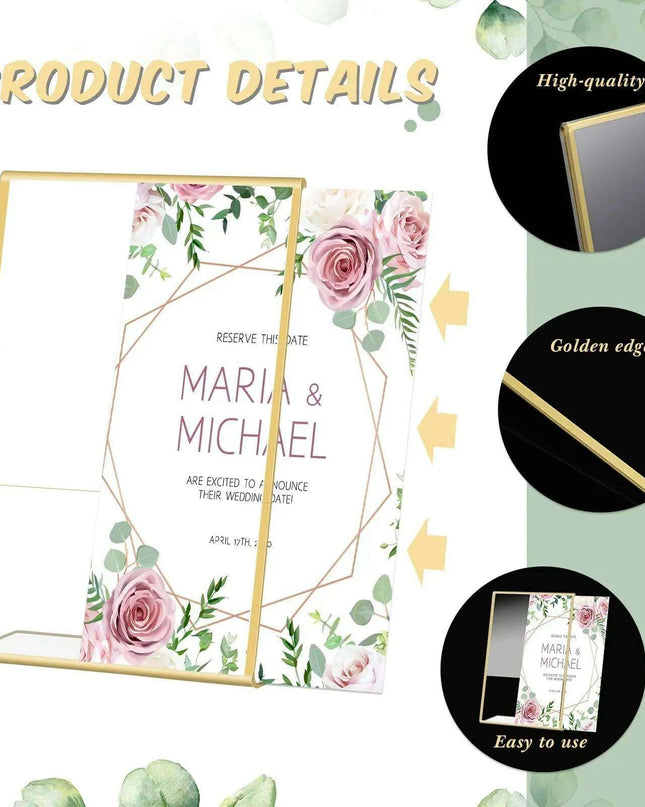 Stylish Gold Acrylic Display Holder Set for Multipurpose Showcasing