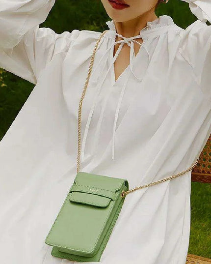 Candy Color Genuine Leather Women's Mini Crossbody Bag - ZOOLER DAPHNE Style #3043