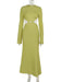 Backless Hollow Out Long Sleeve Maxi Dress for Women - Trendy Autumn Slim Fit Fashion