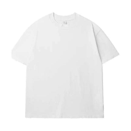 Retro Distressed Oversized Black T-Shirt - Unisex Heavyweight Cotton Urban Fashion