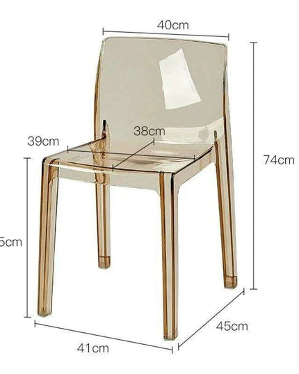 Stylish Clear Acrylic Dining Chairs - Modern Elegance for Your Space