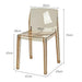 Stylish Clear Acrylic Dining Chairs - Modern Elegance for Your Space