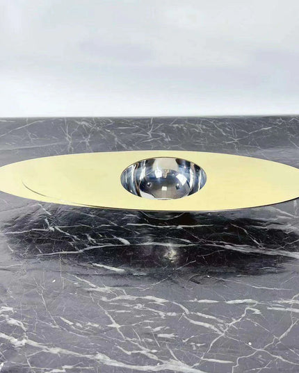 Sleek Stainless Steel Oval Planet-Shaped Jewelry Organizer Tray for Contemporary Decor