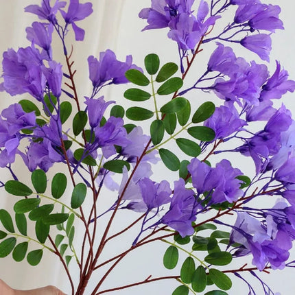 Shop1105184570 Artificial Jacaranda Branch - Faux Purple Flowers, Dura