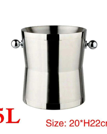 Elegant Stainless Steel Deer Head Beverage Chiller - Premium Ice Bucket