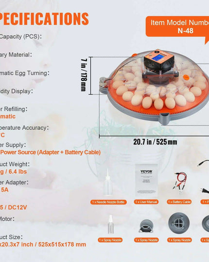 Smart Egg Incubator with Superior Temperature and Humidity Regulation