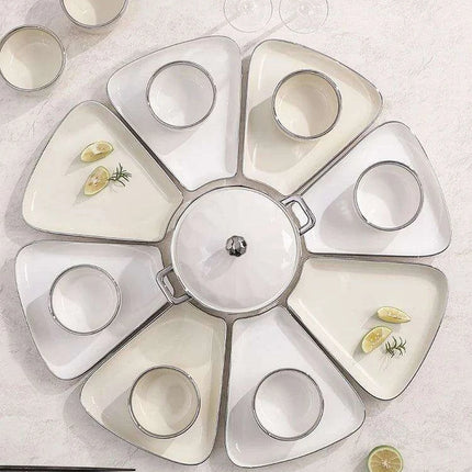 Sophisticated Ceramic Dining Set: Versatile Tableware for Memorable Meals