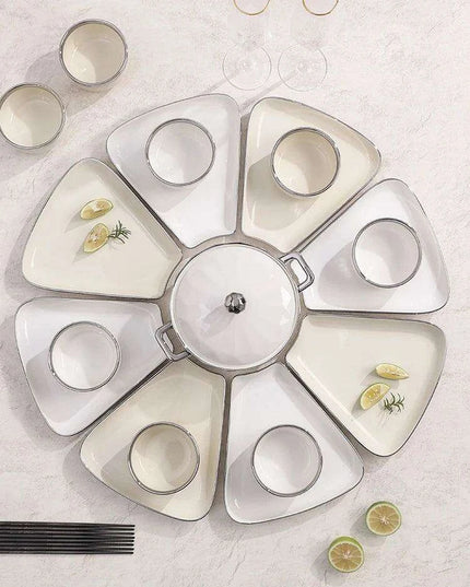 Sophisticated Ceramic Dining Set: Versatile Tableware for Memorable Meals
